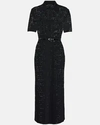 Givenchy Polokleid Voyou 4G aus Jacquard Schwarz