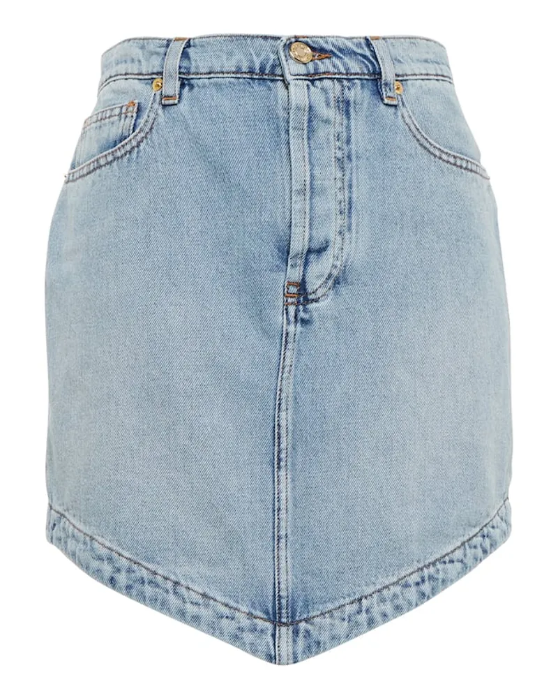 Alexandre Vauthier Jeansrock Blau