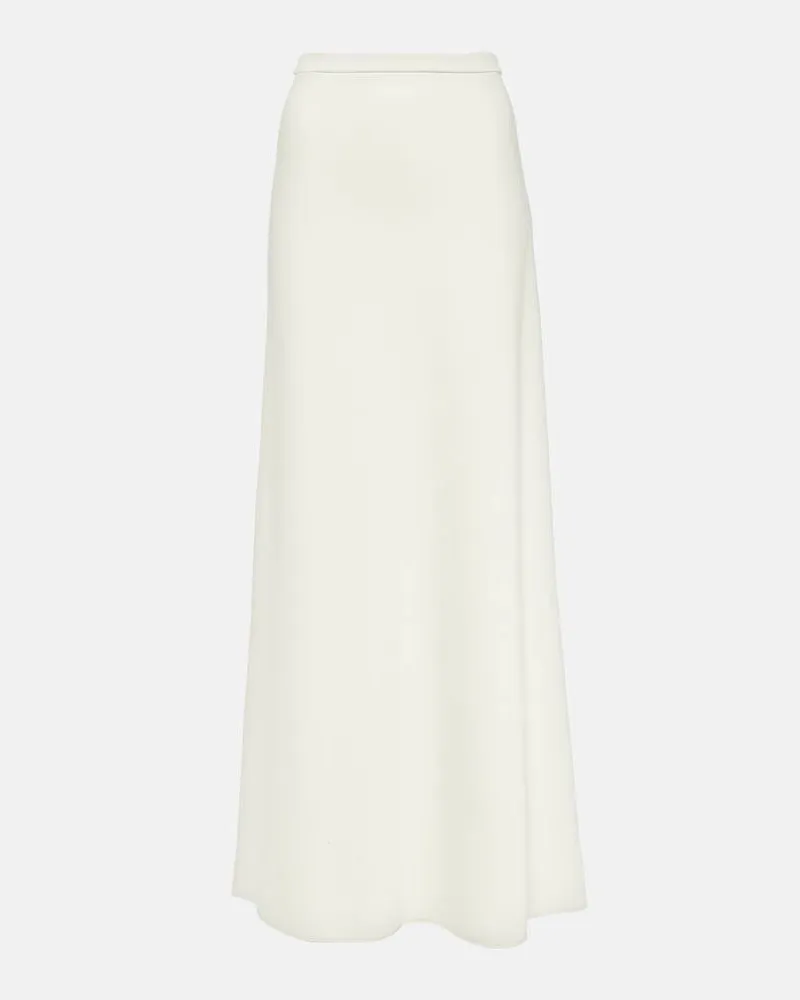 Max Mara Maxirock Clavier aus Jersey Weiß