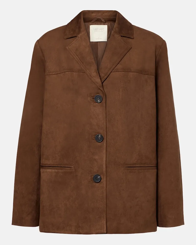 Velvet Blazer Salie Braun
