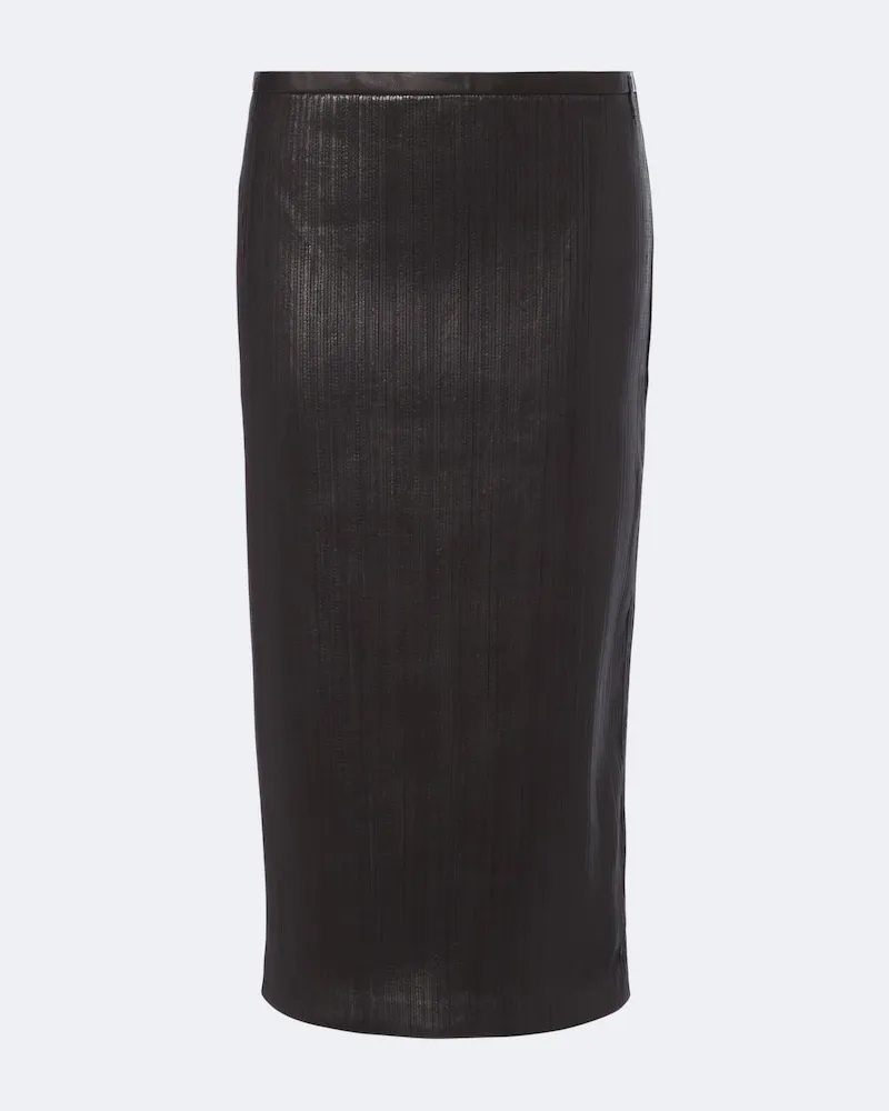 Tom Ford Bleistiftrock aus Leder Braun