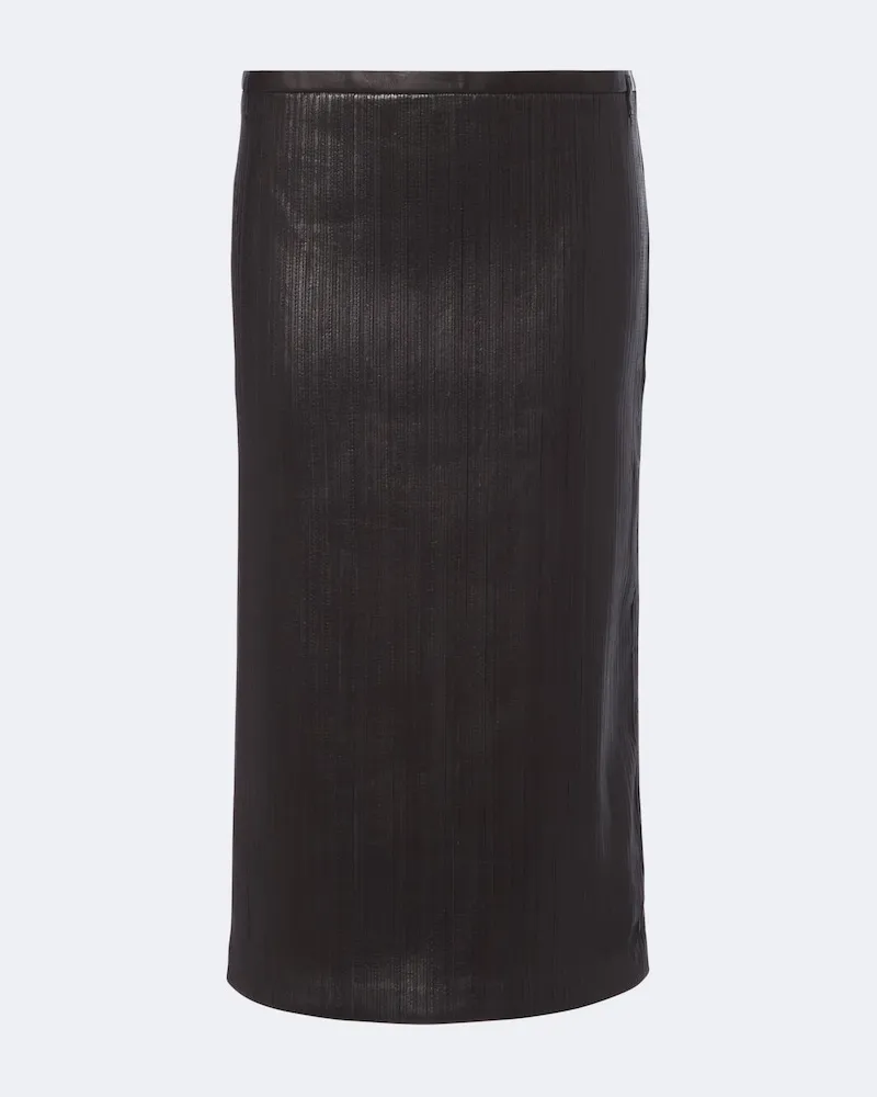Tom Ford Bleistiftrock aus Leder Braun