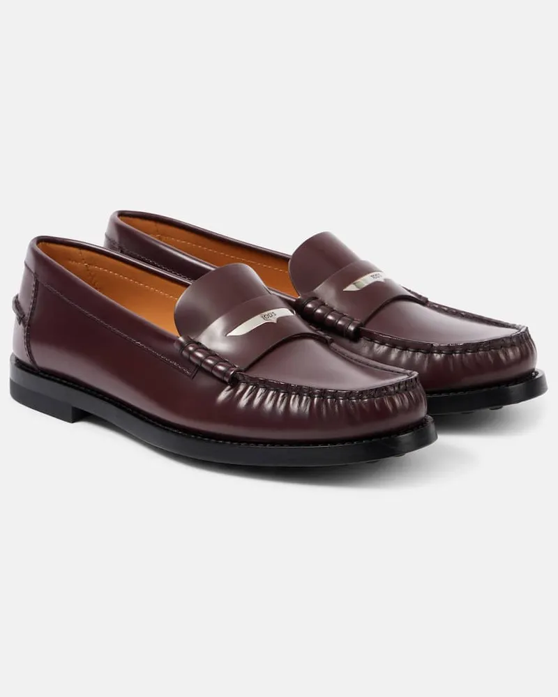 TOD'S Loafers Gommino aus Leder Braun