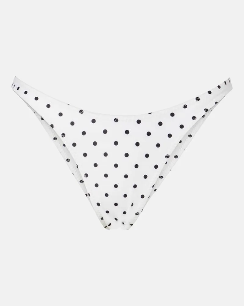 SAME Bikini-Höschen '90s mit Polka-Dots Weiß