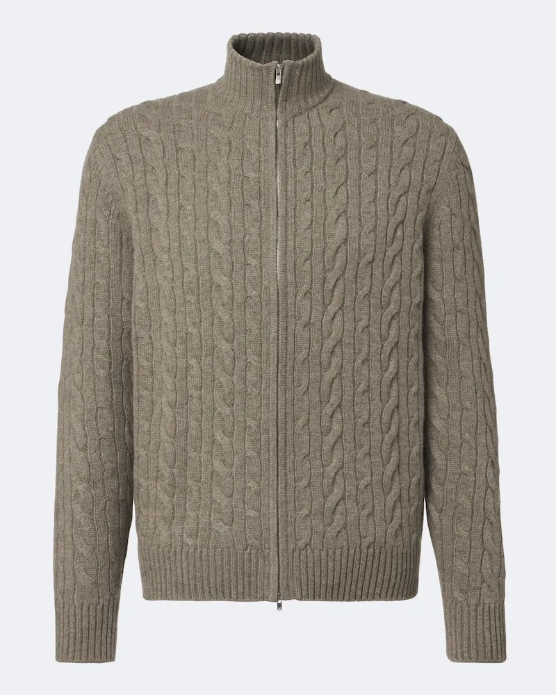 arch4 Pullover mit Reißverschluss Regent Street Beige