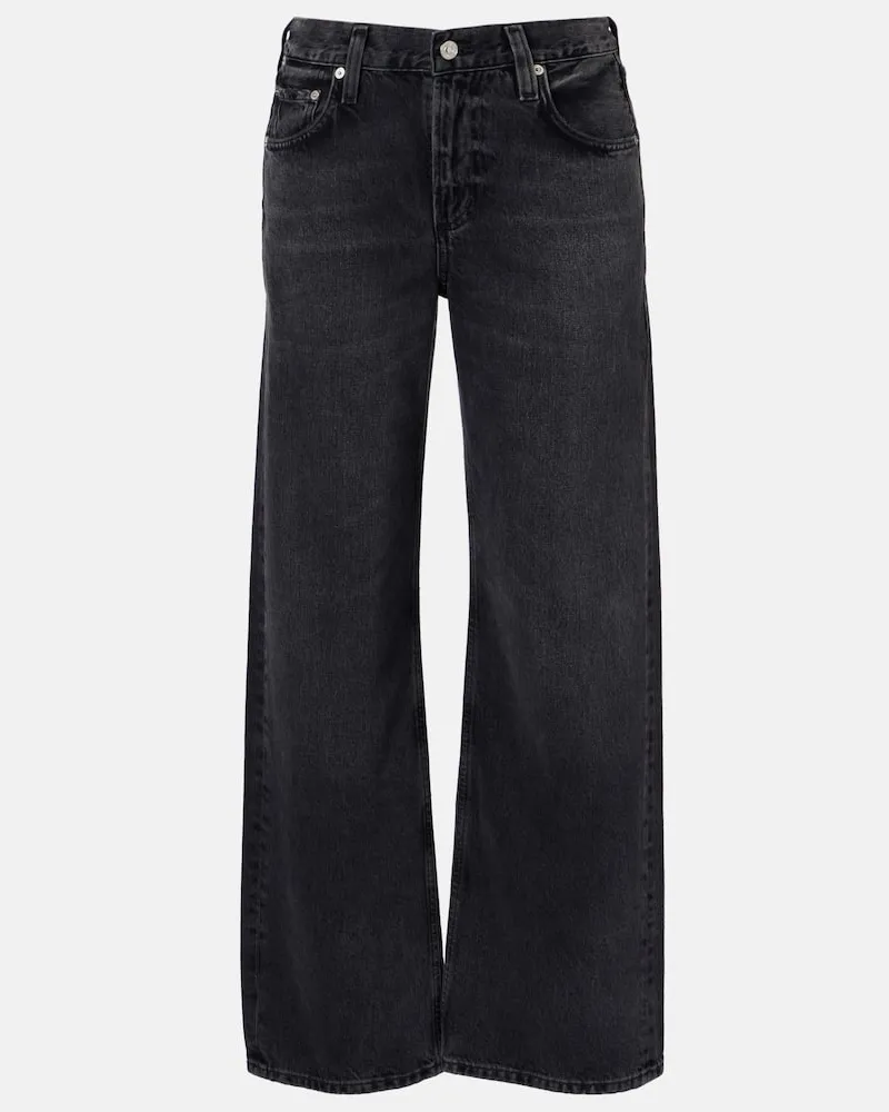 Citizens of humanity Low-Rise Straight Jeans Lindz Schwarz