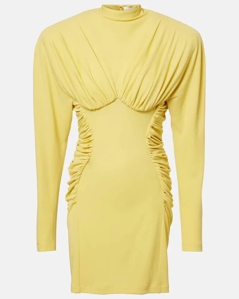 Stella McCartney Minikleid aus Jersey Gelb