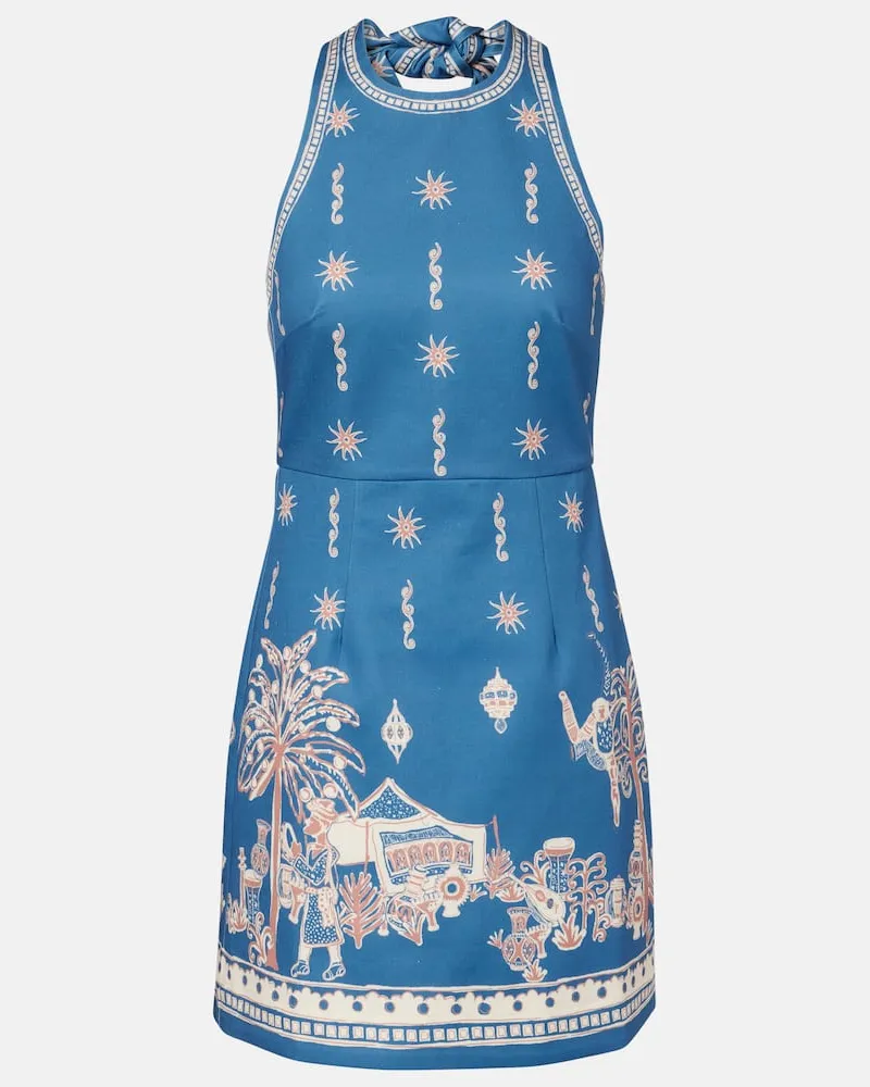 ALEMAIS Alémais Minikleid Acacia aus Baumwolle Blau
