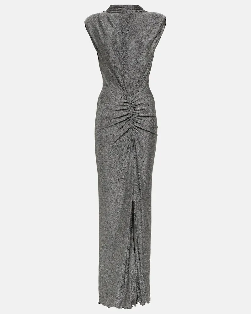 Diane von Furstenberg Maxikleid Apollo aus Jersey Silber