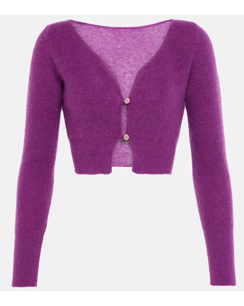 Jacquemus Cropped-Cardigan Le Cardigan Alzou Lila