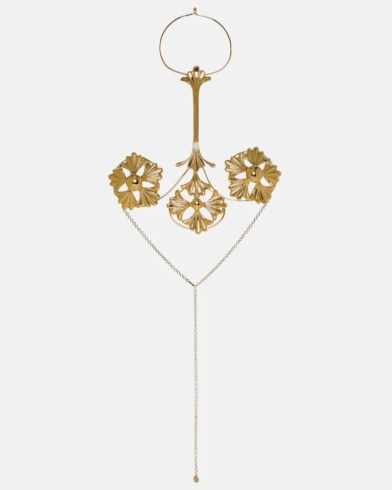 Paco Rabanne Verziertes Top Gold