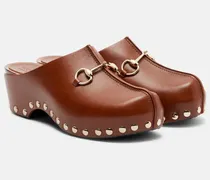 Clogs Horsebit aus Leder