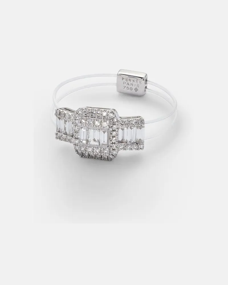 PERSEE Persée Ring Floating aus 18kt Weißgold mit Diamanten Silber