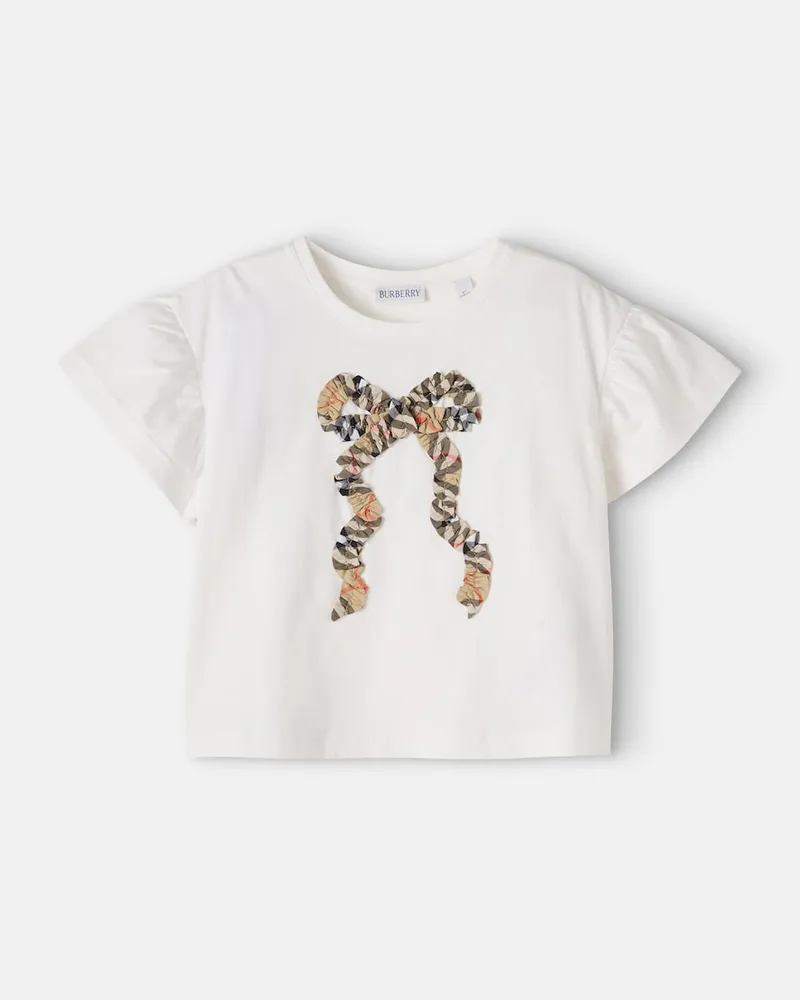 Burberry T-Shirt aus Baumwolle Weiß