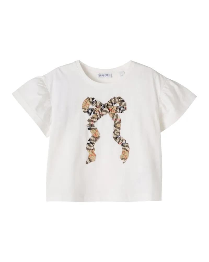 Burberry T-Shirt aus Baumwolle Weiß