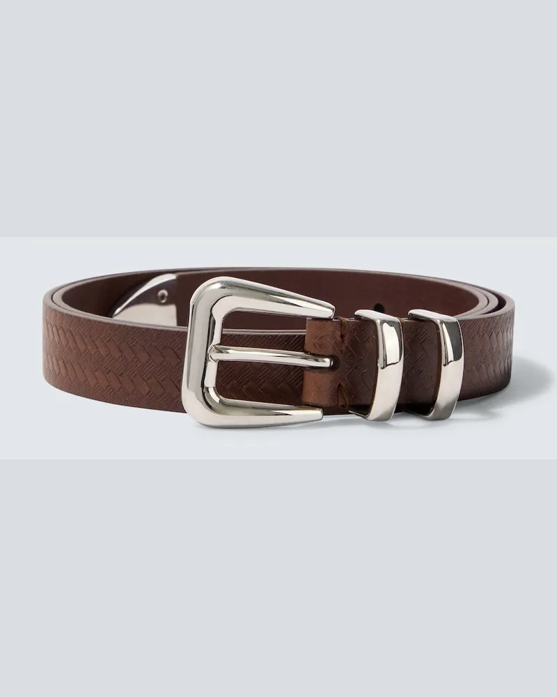 Brunello Cucinelli Gürtel aus Leder Braun