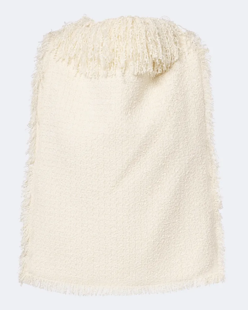 Róhe Róhe Top aus Bouclé Weiß