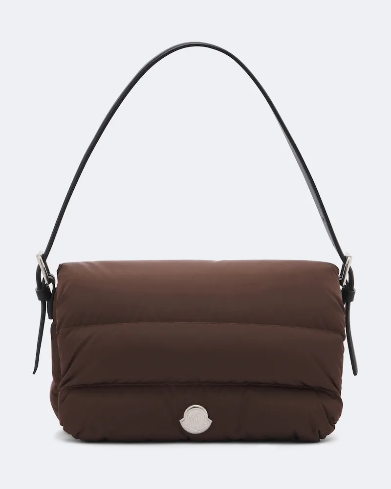 Moncler Wattierte Schultertasche Caradoc Small Braun