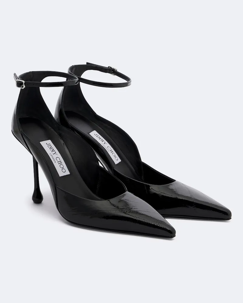 Jimmy Choo Slingback-Pumps Quinci aus Leder Schwarz