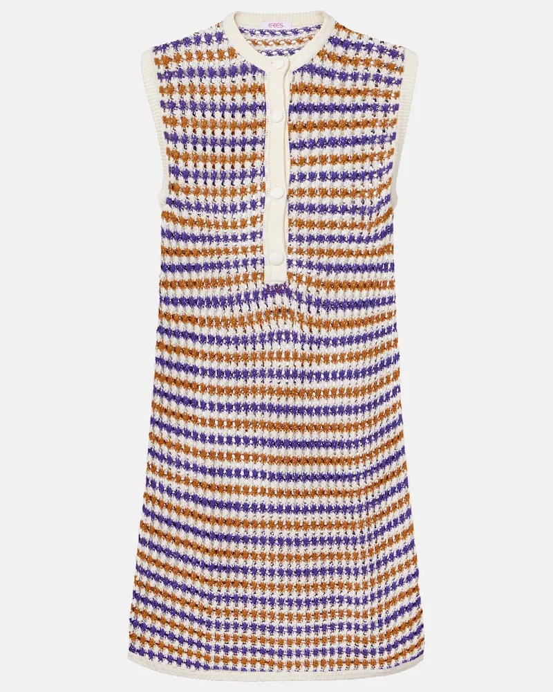 Eres Minikleid Inedite aus einem Baumwollgemisch Multicolor