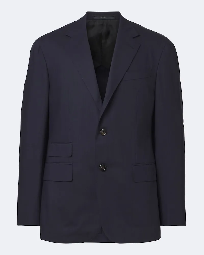 Dunhill Blazer aus Wolle Blau