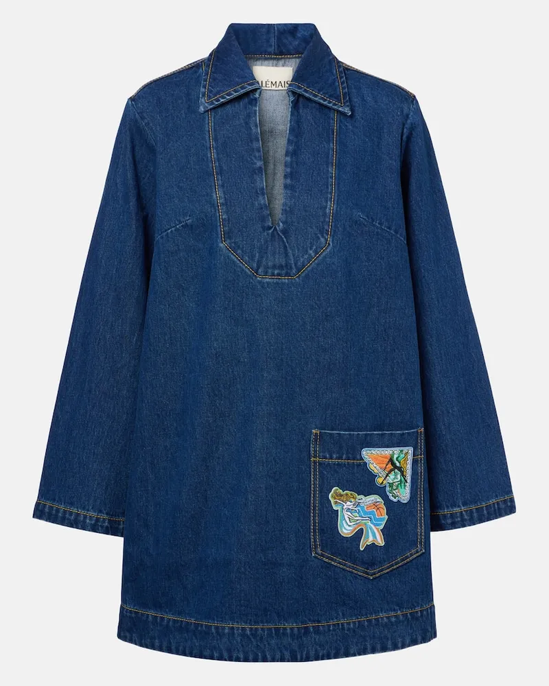 ALEMAIS Alémais Minikleid Speedy aus Denim Blau
