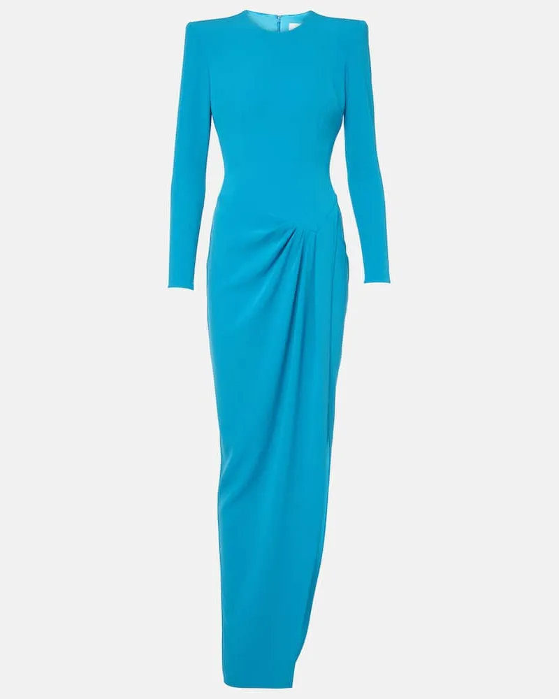 Alex Perry Robe aus Crêpe Blau