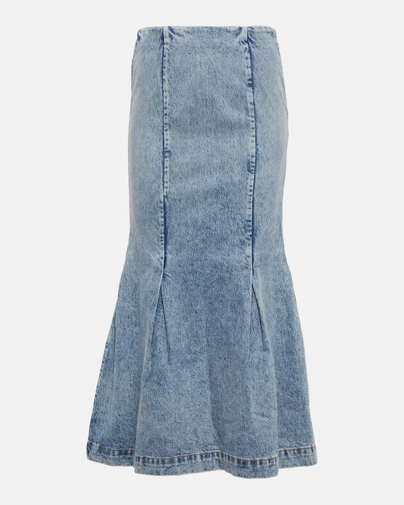 KHAITE Jeansrock Levine Blau