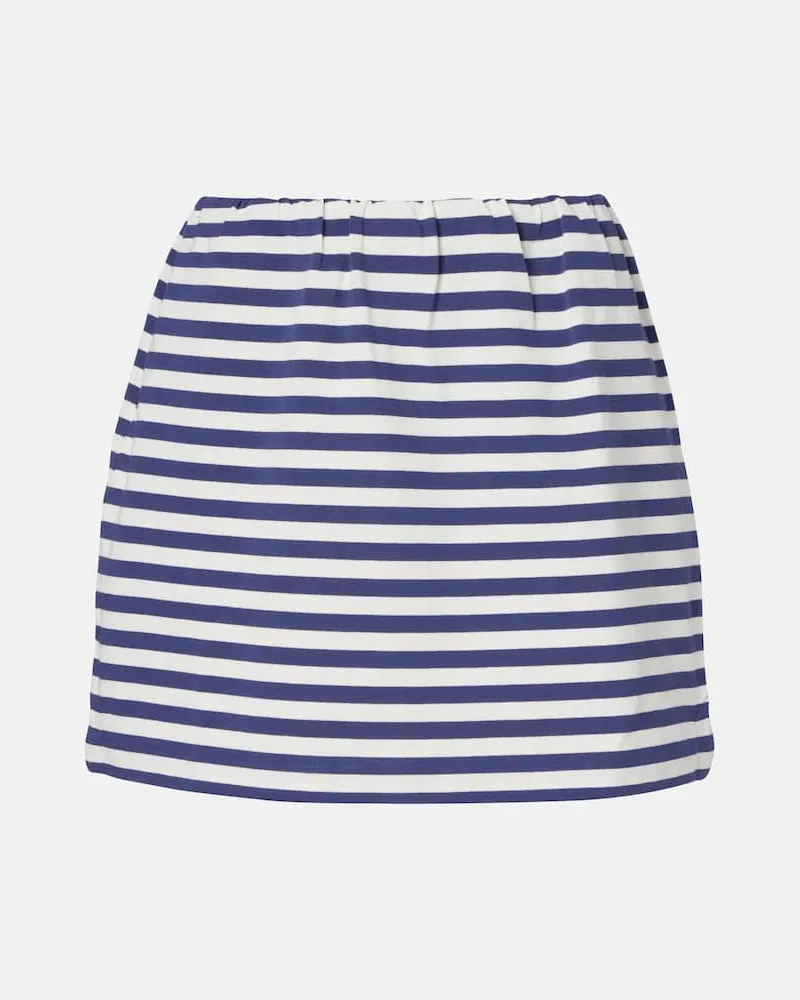 Posse Minirock Haisley aus Baumwolle Blau