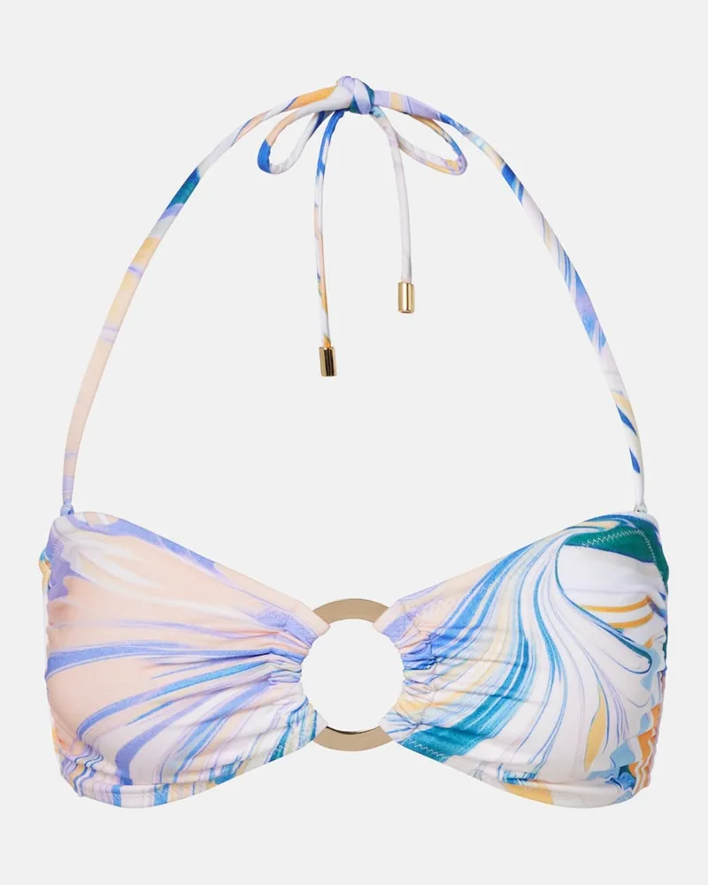 Alexandra Miro Bedrucktes Bikini-Oberteil Carlotta Multicolor