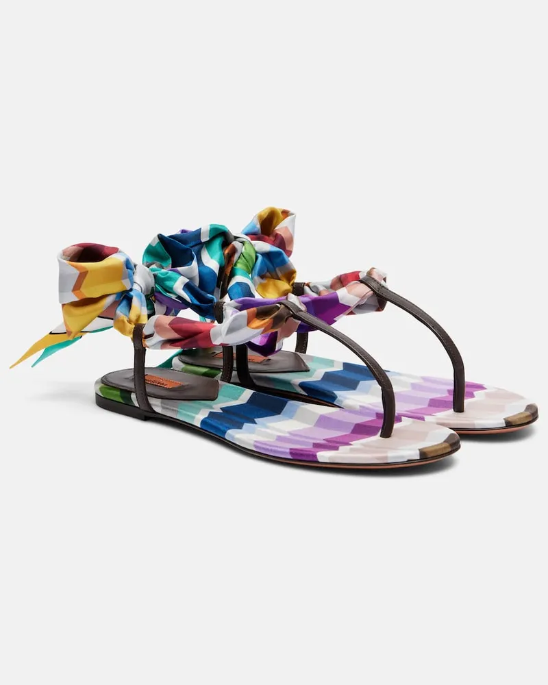 Missoni Sandalen Dora aus Twill Multicolor