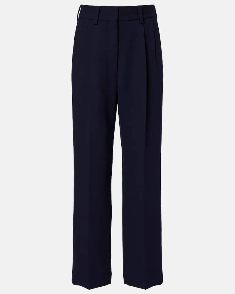 Blazé Milano Blazé Milano Gerade Hose Resolute aus Schurwolle Blau