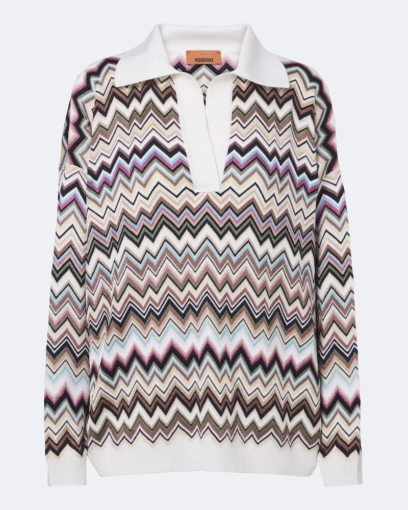 Missoni Polopullover Zigzag Multicolor