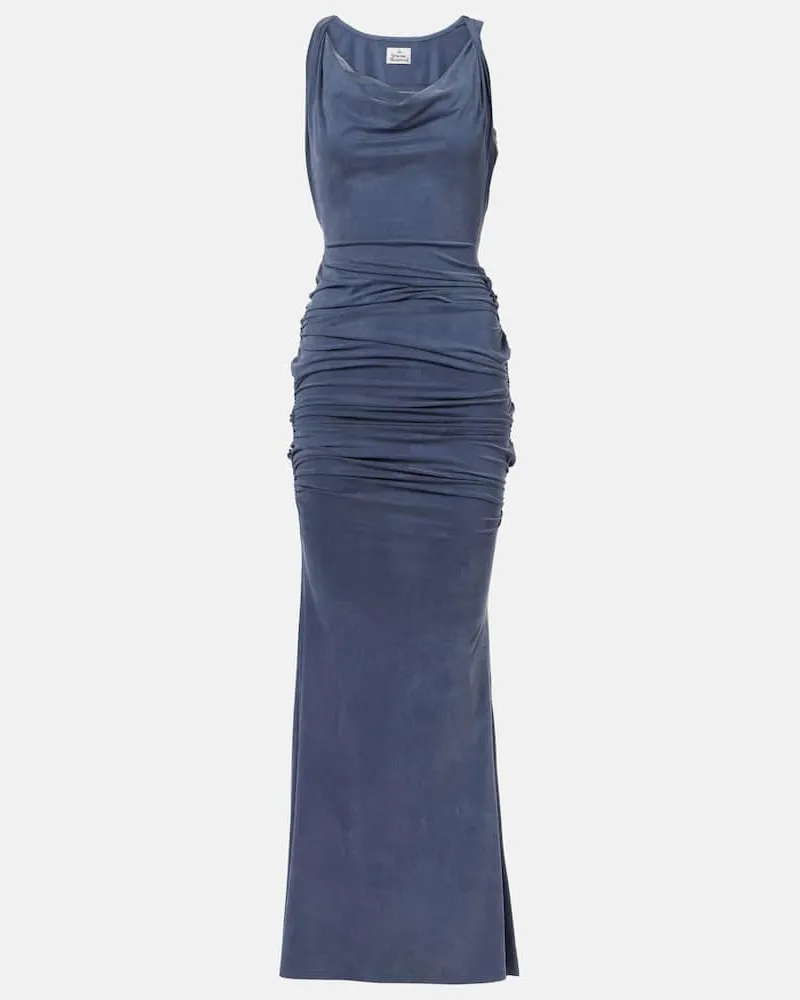 Vivienne Westwood Maxikleid Liz aus Jersey Blau