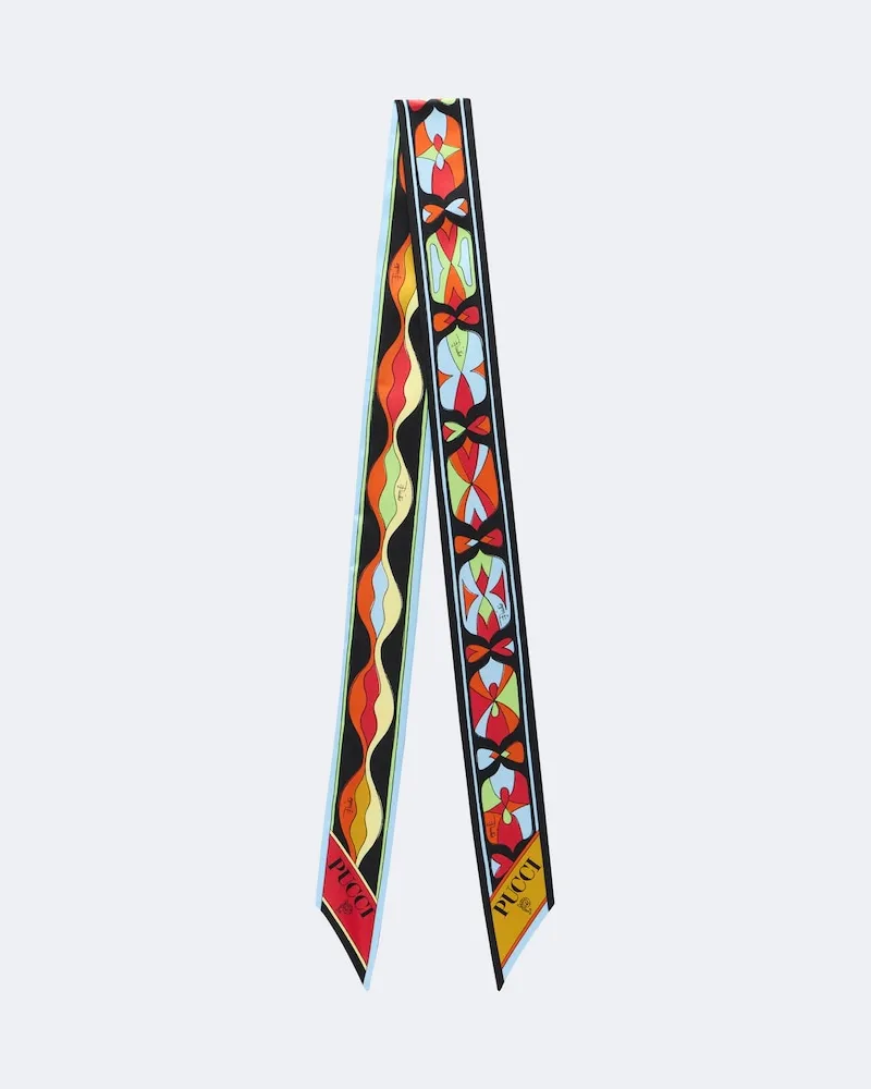 Emilio Pucci Schal Onda and Nawaho aus Seidentwill Multicolor