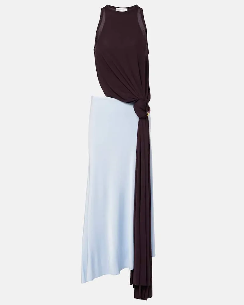 Victoria Beckham Midikleid aus Jersey Schwarz