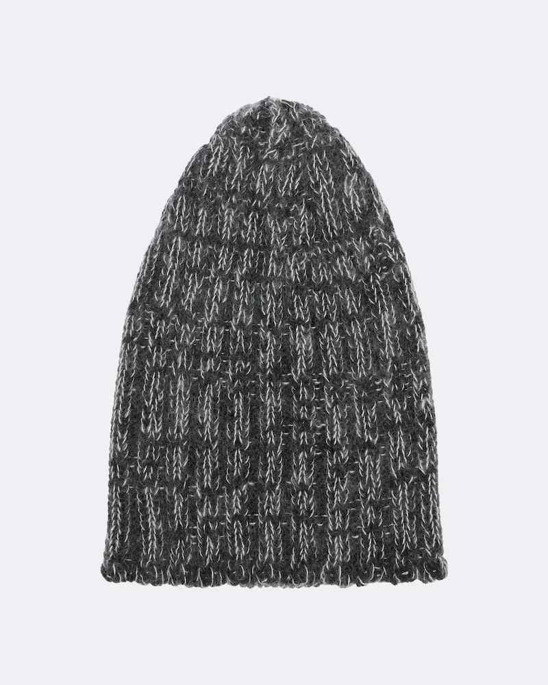 KHAITE Beanie Lake aus Kaschmir, Mohair und Seide Grau