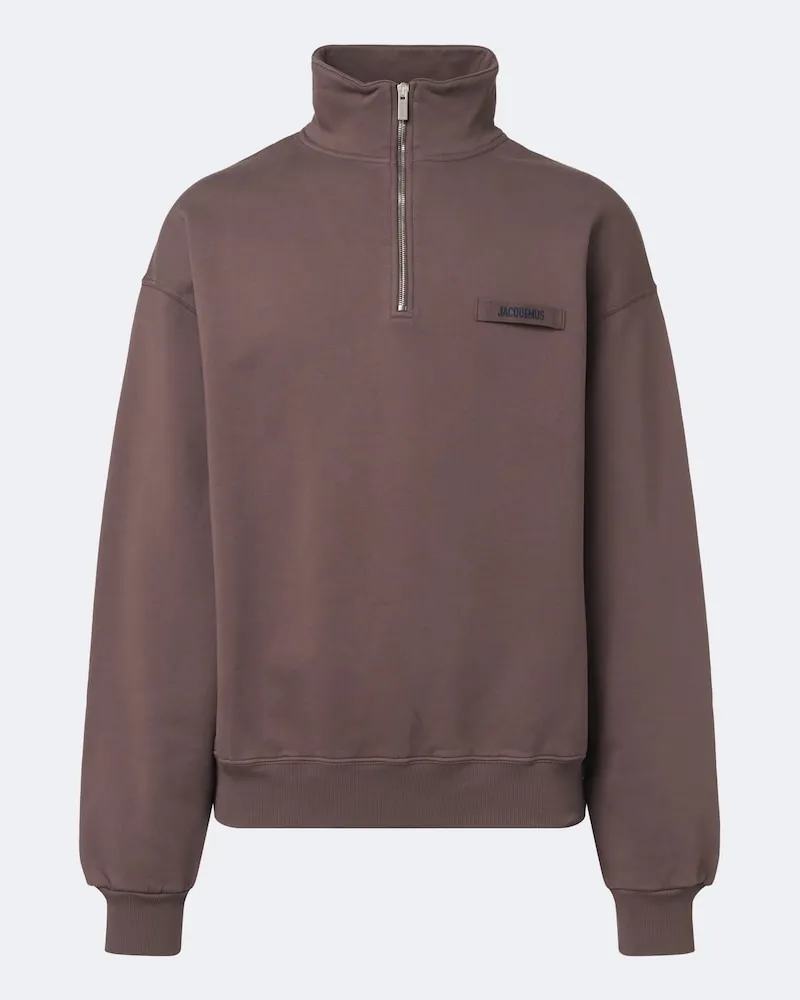 Jacquemus Sweatshirt Camionneur aus Baumwoll-Jersey Braun