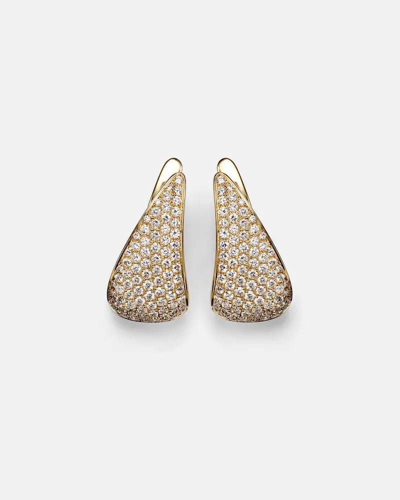 ANITA KO Ohrringe Claw aus 18kt Gelbgold mit Diamanten Gold