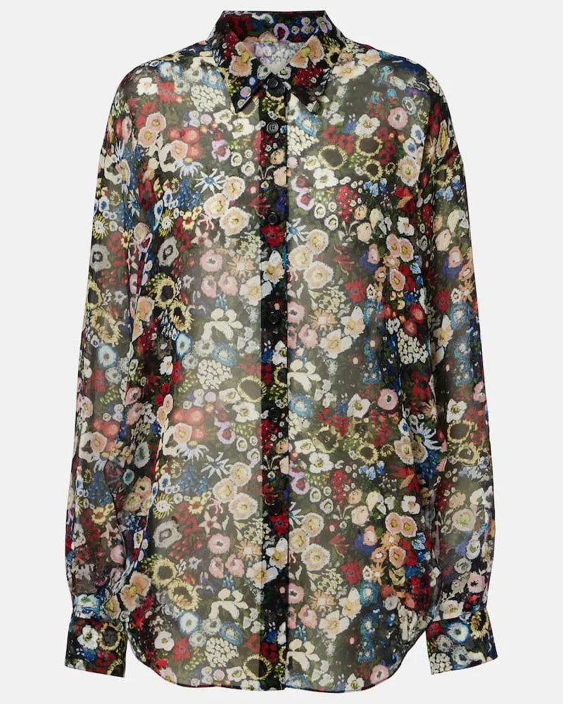 KHAITE Hemd Goya aus Seidenchiffon Multicolor