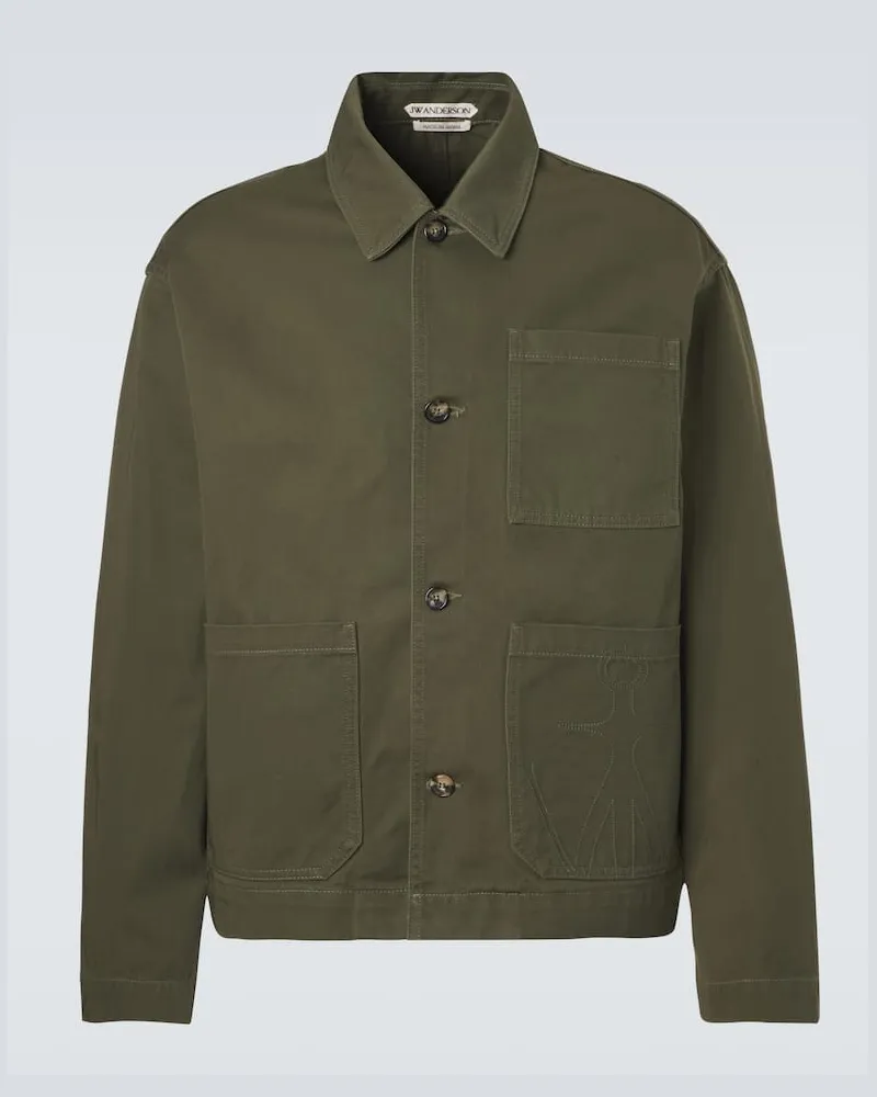 J.W.Anderson Hemdjacke aus Denim Grün