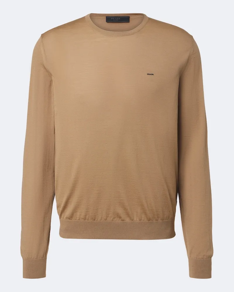 Prada Pullover aus Schurwolle Beige