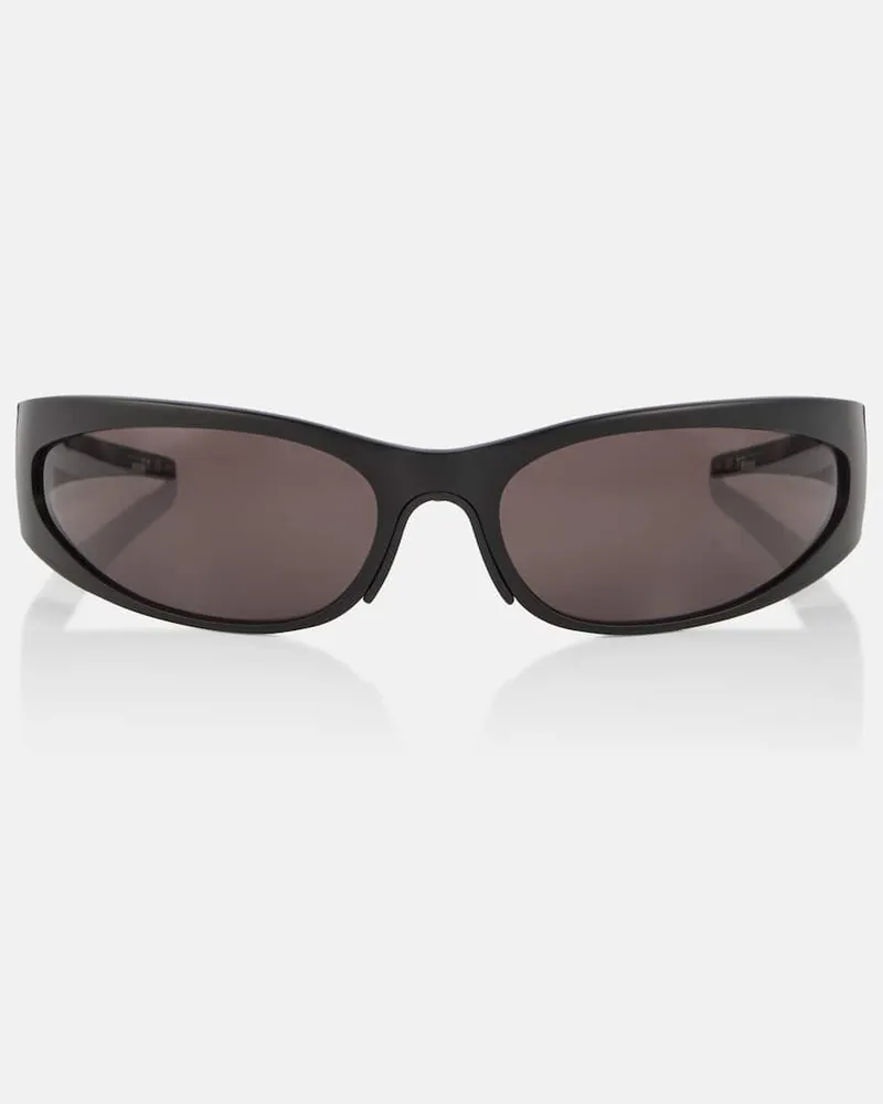 Balenciaga Ovale Sonnenbrille Reverse Xpander Schwarz