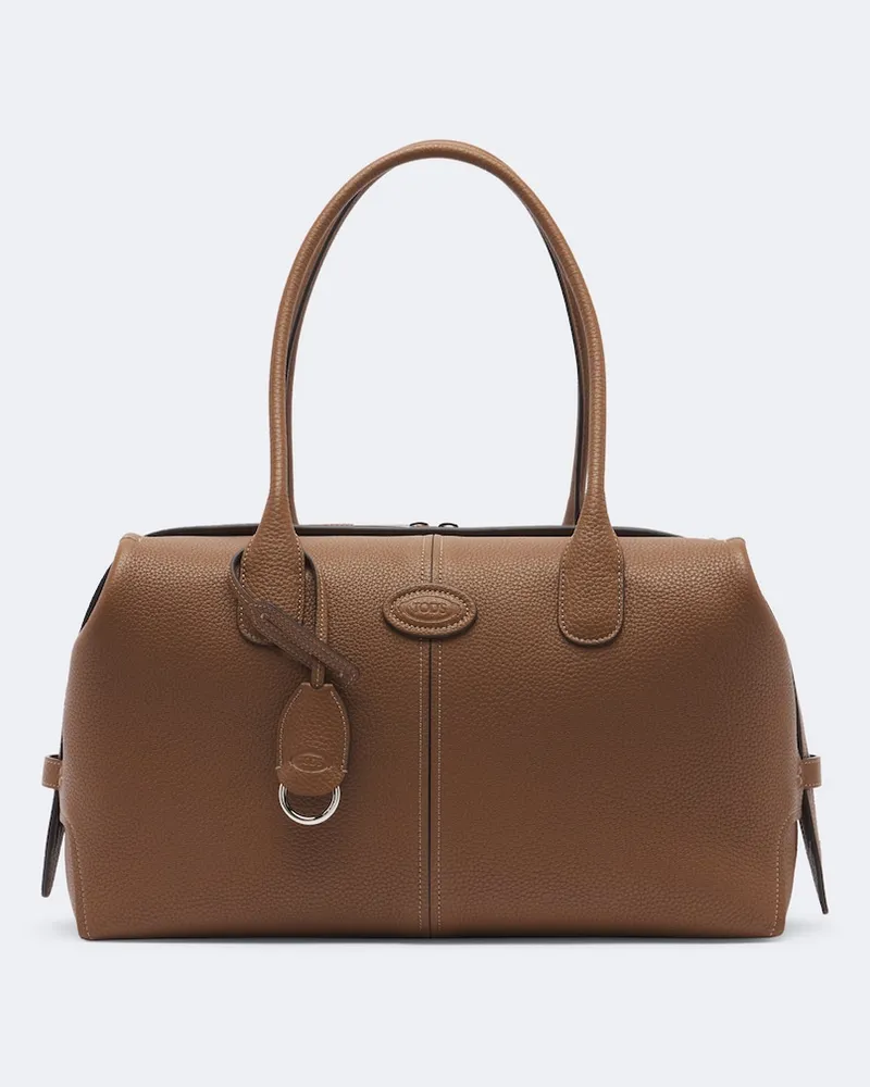 TOD'S Bowling Bag Large aus Leder Braun