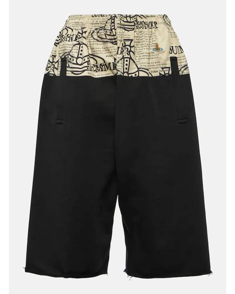 Vivienne Westwood Shorts Kung Fu aus Baumwolle Schwarz