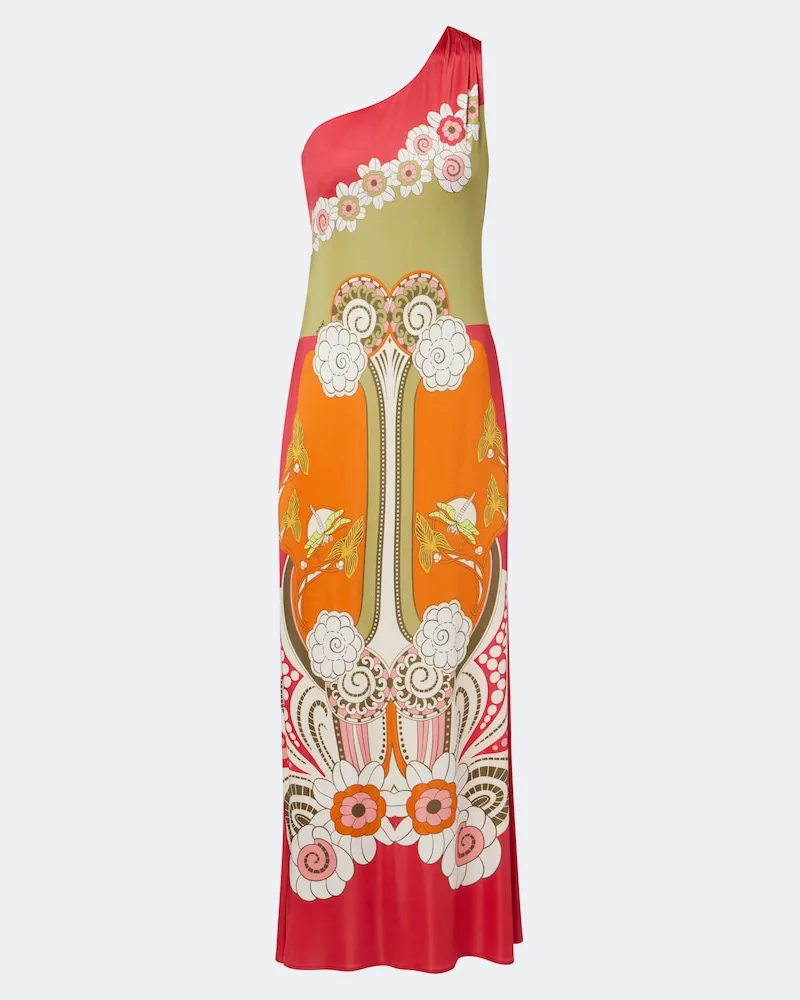 La DoubleJ Bedrucktes Maxikleid Clingy Roy Multicolor