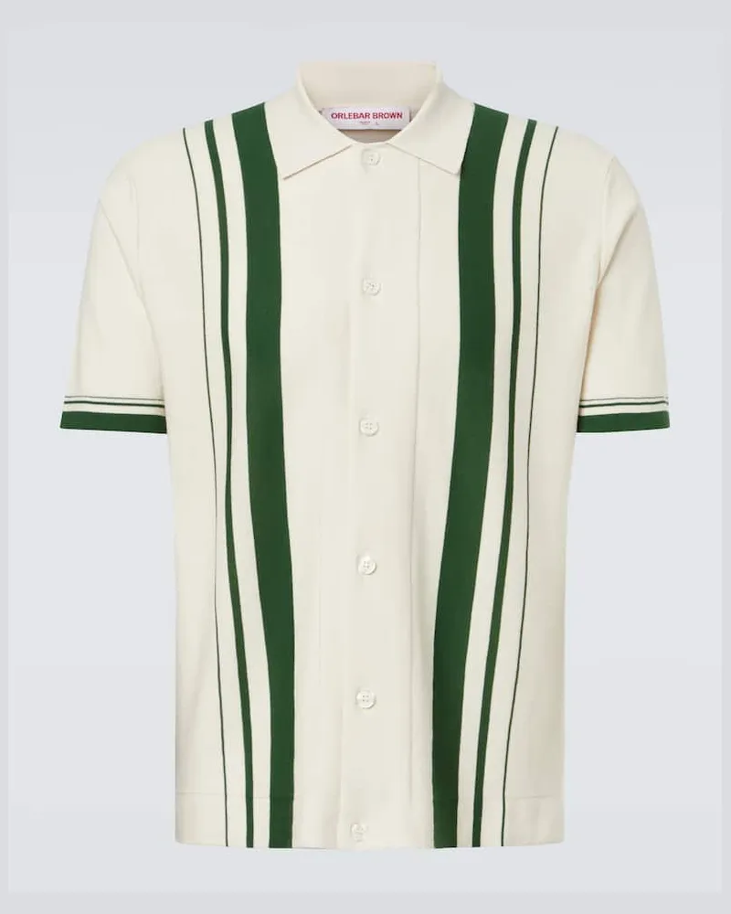 Orlebar Brown Hemd Tiernan aus Baumwolle Weiß