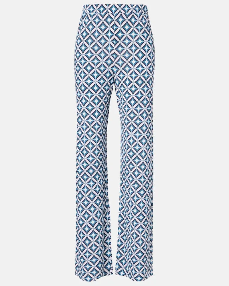 Max Mara Bedruckte Hose Abate Weiß