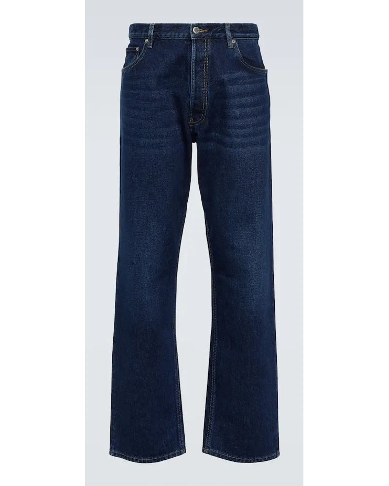 Prada Mid-Rise Straight Jeans Blau