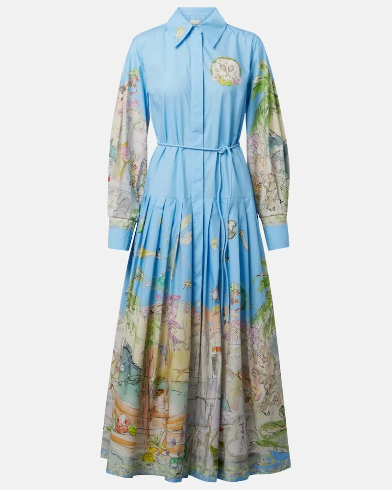 ALEMAIS Alémais Hemdblusenkleid Anouk aus Baumwolle Blau